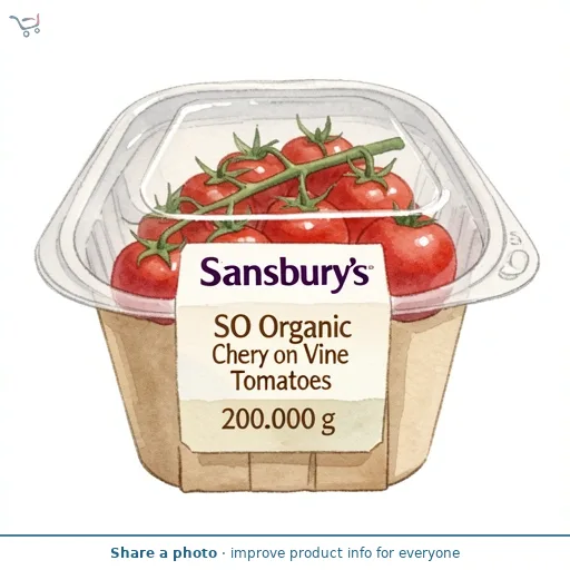 Sainsbury's SO Organic Cherry on the Vine Tomatoes 200g