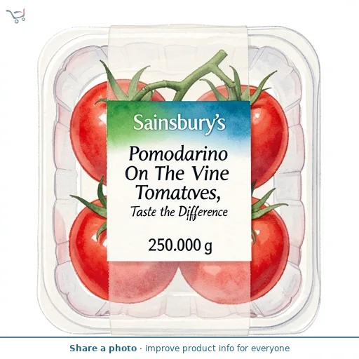 Sainsbury's Pomodorino On The Vine Tomatoes, Taste the Difference 250g