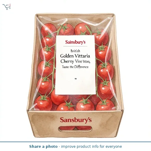 Sainsbury's British Golden Vittoria Cherry Vine Tomatoes, Taste the Difference