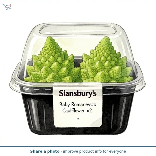 Sainsbury's Baby Romanesco Cauliflower x2