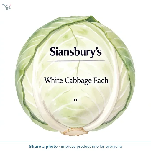 Sainsbury's White Cabbage Each