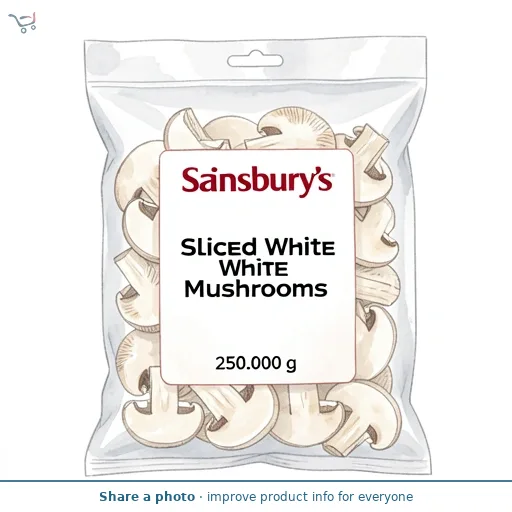 Sainsbury's Sliced White Mushrooms 250g