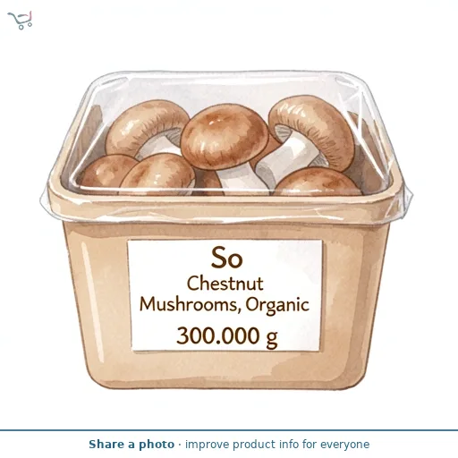 Sainsbury's 300g Chestnut Mushrooms, SO Organic
