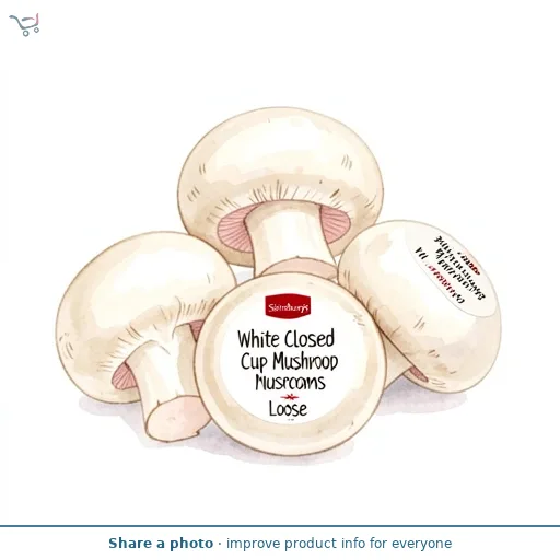 Sainsbury's White Closed Cup Mushrooms Loose