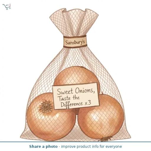 Sainsbury's Sweet Onions, Taste the Difference x3