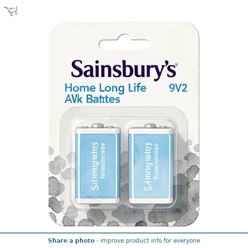 Sainsbury's Home Long Life 9V2 Alk Batteries