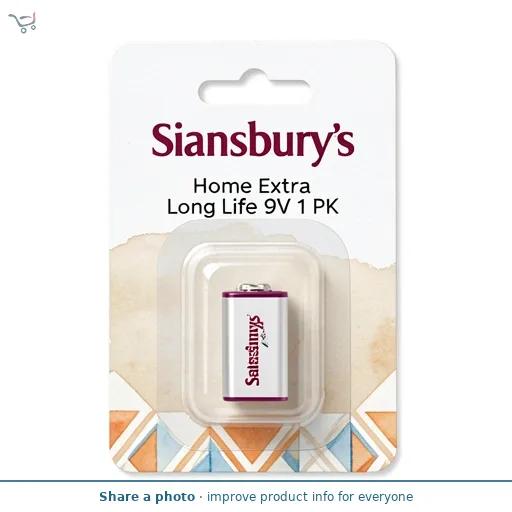 Sainsbury's Home Extra Long Life 9V 1 PK