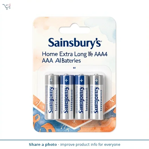 Sainsbury's Home Extra Long Life AAA4 Alk Batteries
