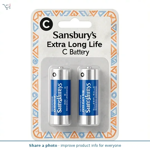 Sainsbury's Home Extra Long Life C Battery x2