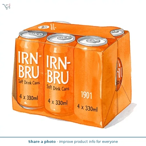IRN-BRU IRN-BRU 1901 Soft Drink Can Multipack 4x330ml