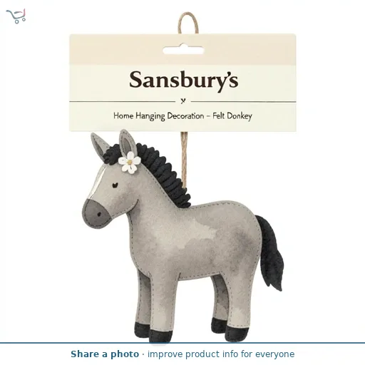 Sainsbury's Home Hanging Decoration - Felt Donkey