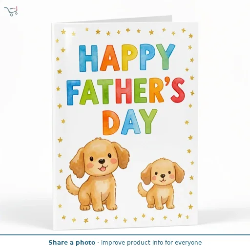 Carlton To You! Cute Boofle Design Happy Father's Day Greeting Card