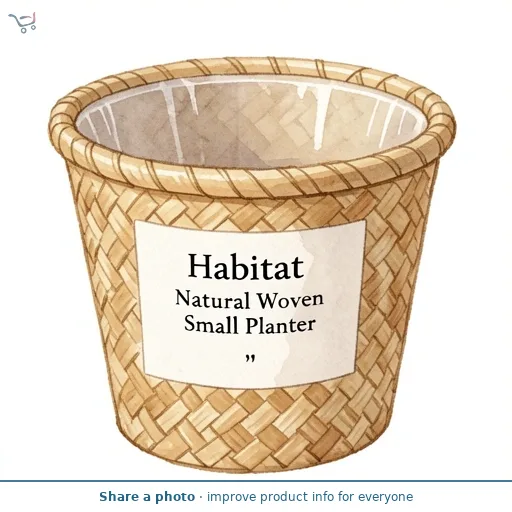 Habitat Natural Woven Small Planter