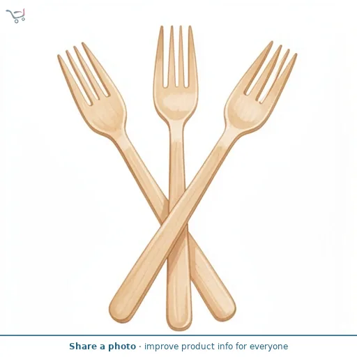 Sainsbury's Home Pack of 10 Wooden Forks