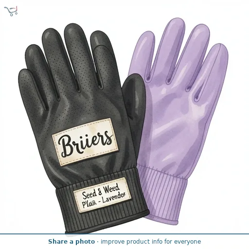 Briers Medium Ladies Seed & Weed Plain Gloves - Lavender