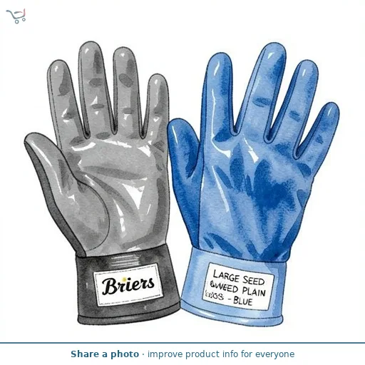 Briers Large Seed & Weed Plain Gloves - Blue