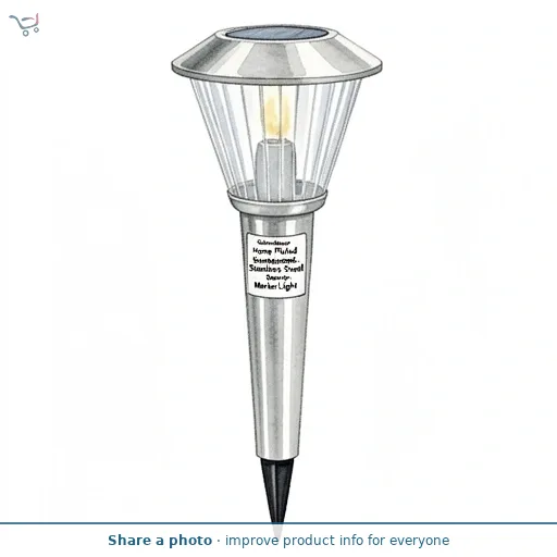 Sainsbury's Home Fluted Rounded Stainless Steel Solar Marker