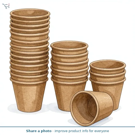 Gro-Sure Fibre Pots Round 8cm 12pk