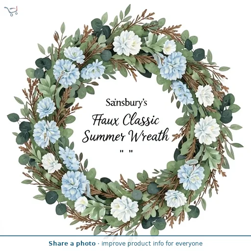 Sainsbury's Home Faux Classic Summer Wreath