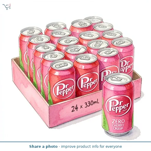 Dr Pepper Zero Cherry Crush 24 x 330ml