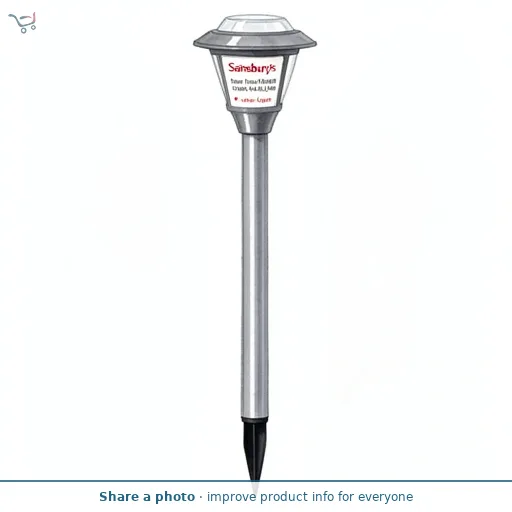 Sainsbury's Home Fluted Rounded Gun Metal Solar Marker
