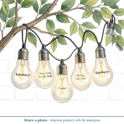 Sainsbury's Home Solar Clear Light Bulb