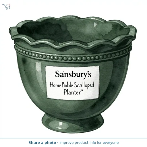 Sainsbury's Home Bobble Scalloped Planter