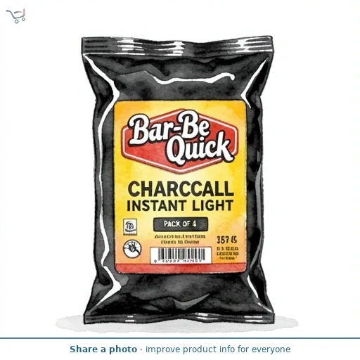 Bar-Be-Quick Pack of 4 Charcoal Instant Light