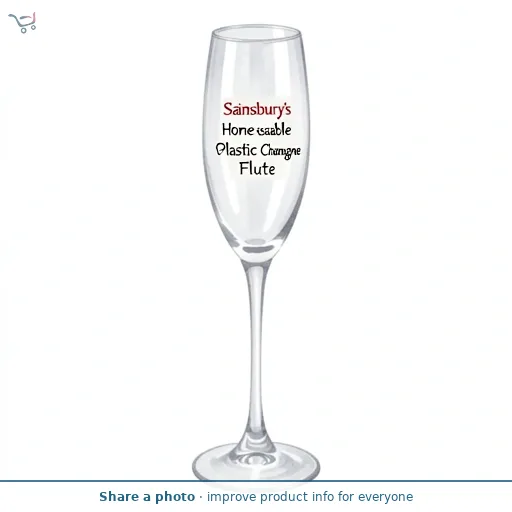 Sainsbury's Home Reusable Plastic Champagne Flute