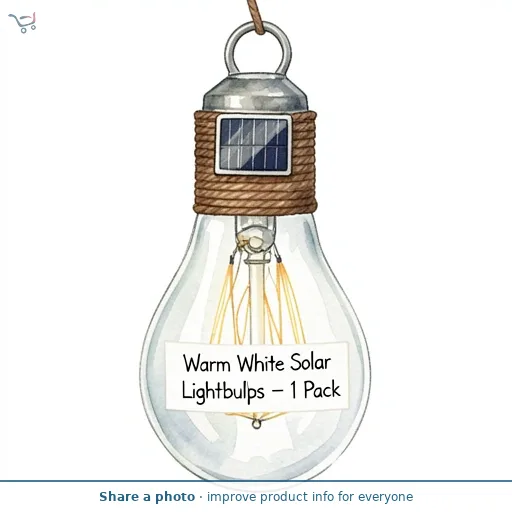 Habitat Warm White Solar Lightbulbs - Pack of 4