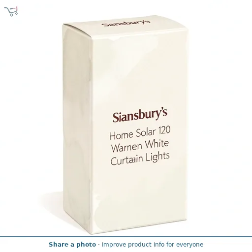Sainsbury's Home Solar 120 Lumen Warm White Curtain Lights