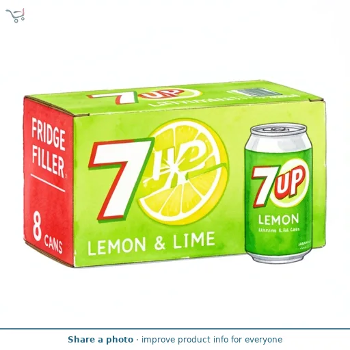 7UP 7UP Refreshing Lemon & Lime Taste Cans 8 x 330ml