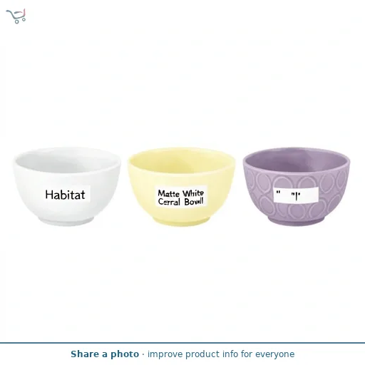 Habitat Matte White Cereal Bowl