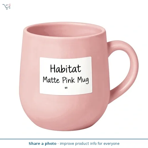 Habitat Matte Pink Mug