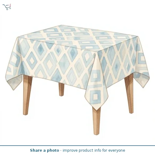 Habitat Block Print Wipe Clean Table Cloth