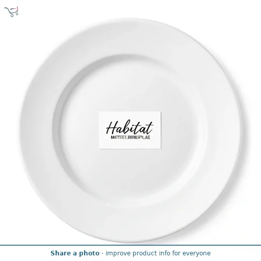 Habitat Matte White Dinner Plate