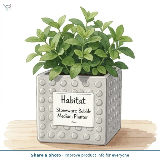 Habitat Stoneware Bobble Medium Planter