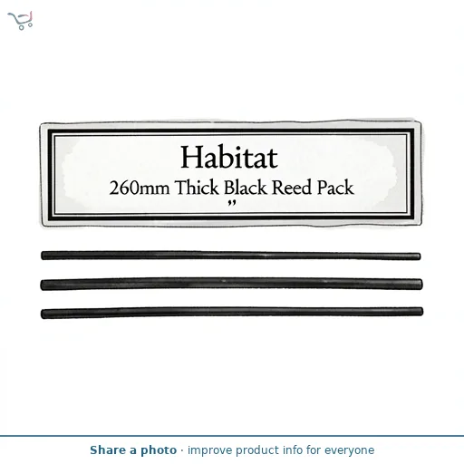 Habitat 260mm Thick Black Reed Pack