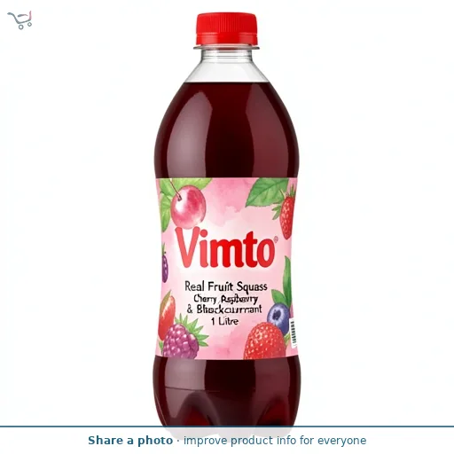Vimto Real Fruit Squash Cherry, Raspberry & Blackcurrant 1 Litre