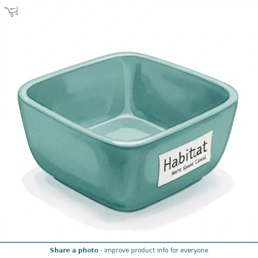 Habitat Matte Square Cereal - Teal