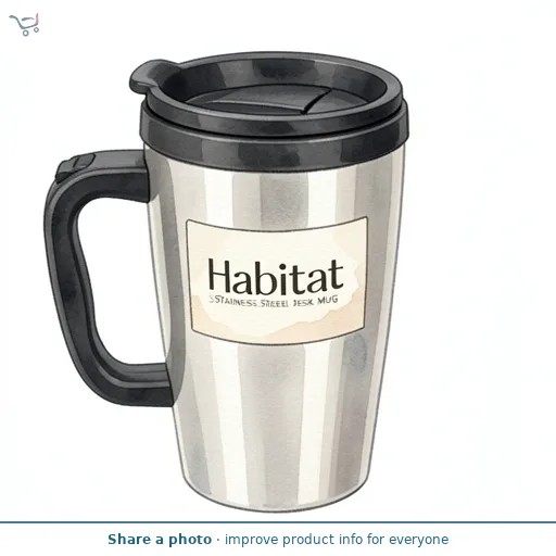 Habitat Stainless Steel Desk Mug