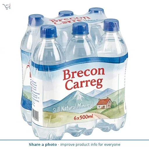 Brecon Carreg Still Natural Mineral Water 6 x 500ml