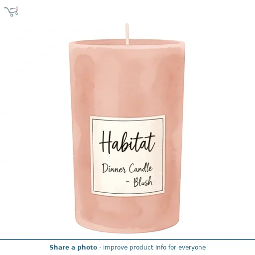Habitat Dinner Candle - Blush