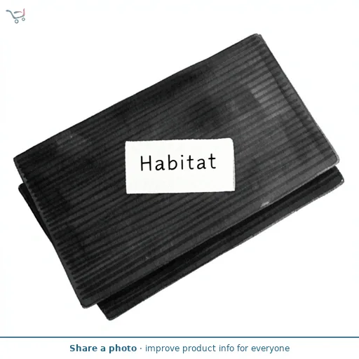 Habitat Ribbed Placemat Charcoal 2pk