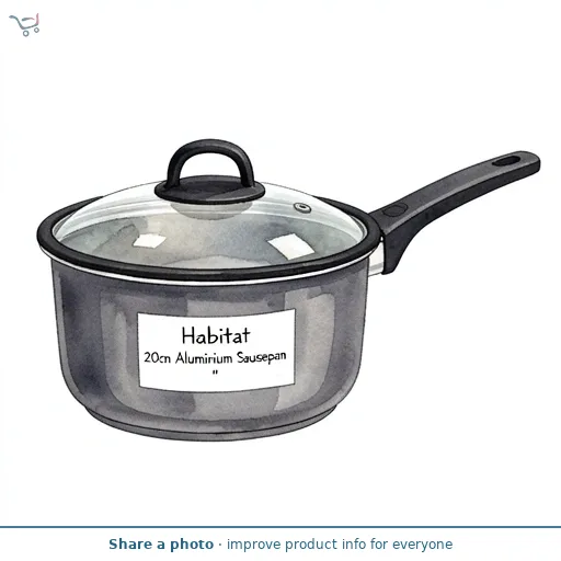 Habitat 20cm Aluminium Saucepan