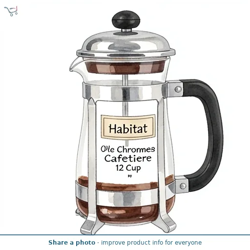 Habitat Chrome Cafetiere 12 Cup