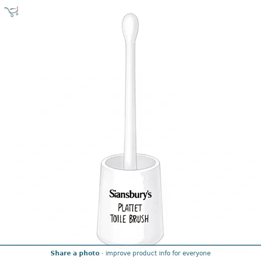 Sainsbury's Home Plastic Toilet Brush White