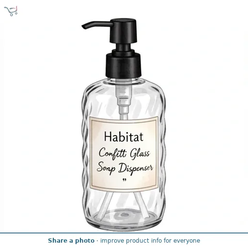 Habitat Confetti Glass Soap Dispenser