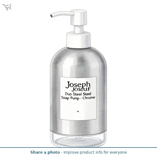 Joseph Joseph Duo Steel Soap Pump - Chrome