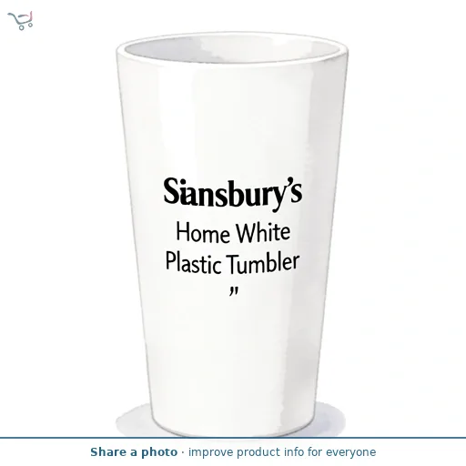 Sainsbury's Home White Plastic Tumbler